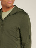Haut à capuche, manches longues et glissière 260 Quantum en mérinos Men's Loden - 4