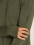 Haut à capuche, manches longues et glissière 260 Quantum en mérinos Men's Loden - 5
