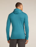 Haut à capuche, manches longues et glissière 260 Quantum en mérinos Men's Topaz - 2