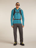 Haut à capuche, manches longues et glissière 260 Quantum en mérinos Men's Topaz - 4