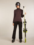 Women's Merino 260 Quantum Long Sleeve Zip Jacket Java - 4