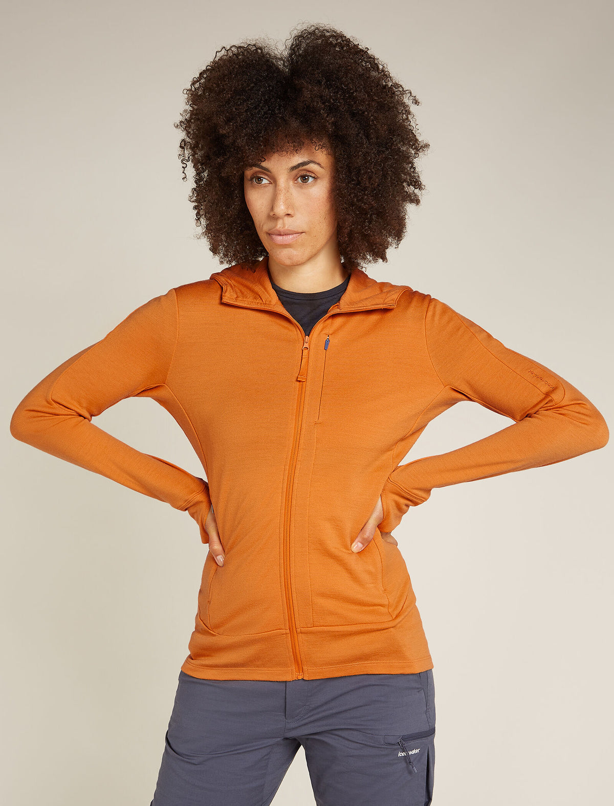 Women's Merino 260 Quantum Long Sleeve Zip Hoodie Ray - 1
