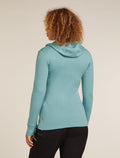 Women's Merino 260 Quantum Long Sleeve Zip Hoodie Hydro - 2