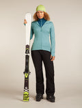 Women's Merino 260 Quantum Long Sleeve Zip Hoodie Hydro - 4