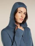 Women's Merino 260 Quantum Long Sleeve Zip Hoodie Dawn - 7