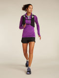 Women's Merino Blend 200 Realfleece™ Descender Long Sleeve Half Zip Top Passion - 4