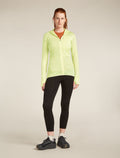 Women's Merino Blend 200 Realfleece™ Descender Long Sleeve Zip Hoodie Citrine - 3