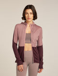 Women's Merino Blend 200 Realfleece™ Descender Long Sleeve Zip Hoodie Summit/Java - 1
