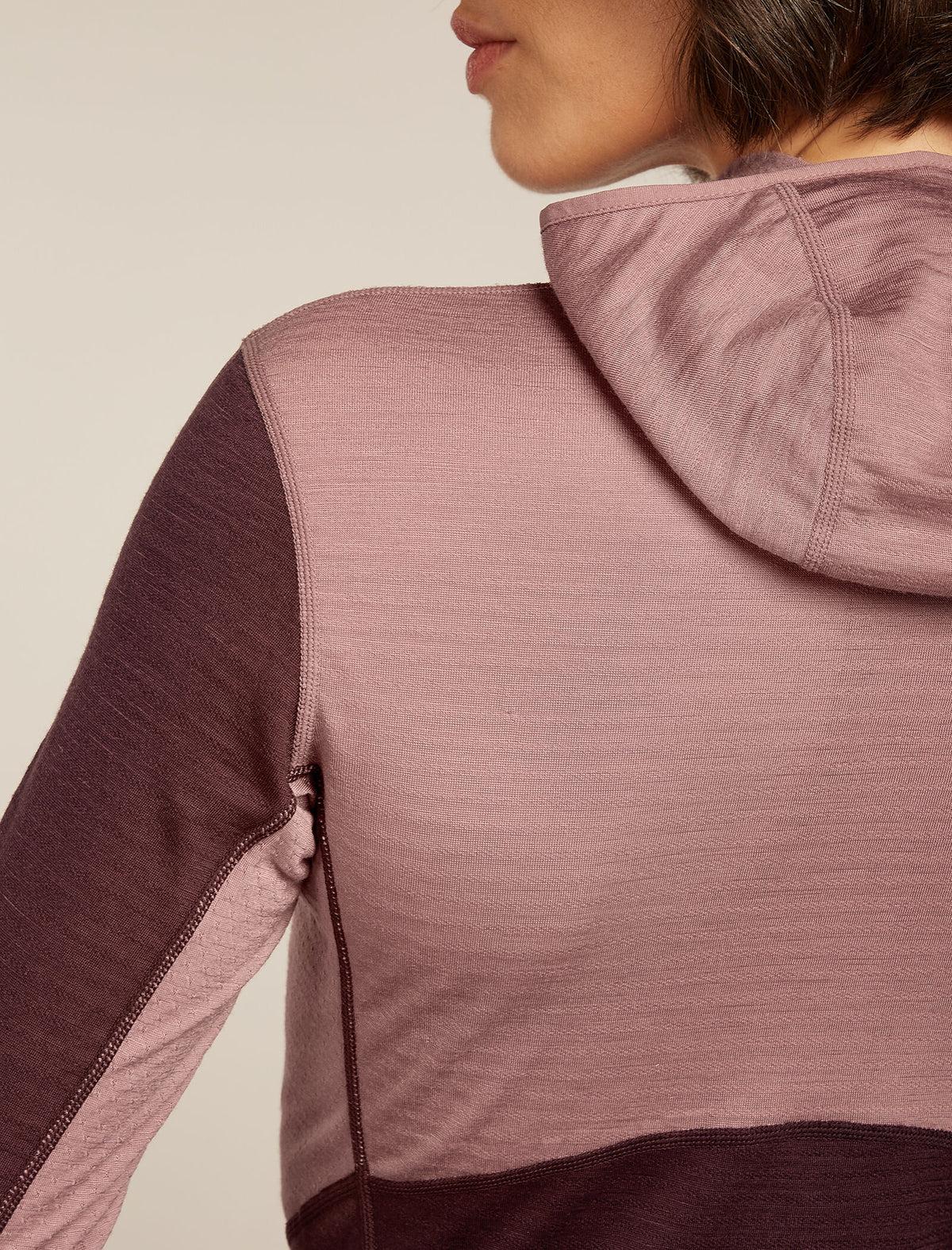 Women's Merino Blend 200 Realfleece™ Descender Long Sleeve Zip Hoodie Summit/Java - 10