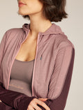 Women's Merino Blend 200 Realfleece™ Descender Long Sleeve Zip Hoodie Summit/Java - 5