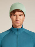 Bonnet de poche en mérinos Unisex Peridot/Seaglass - 3