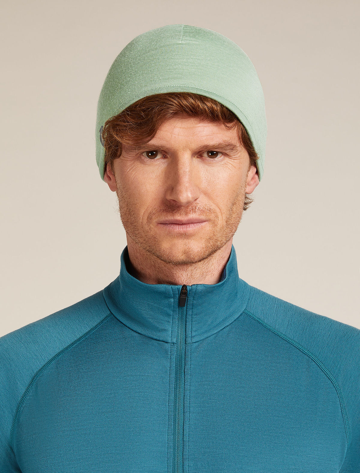 Bonnet de poche en mérinos Unisex Peridot/Seaglass - 3