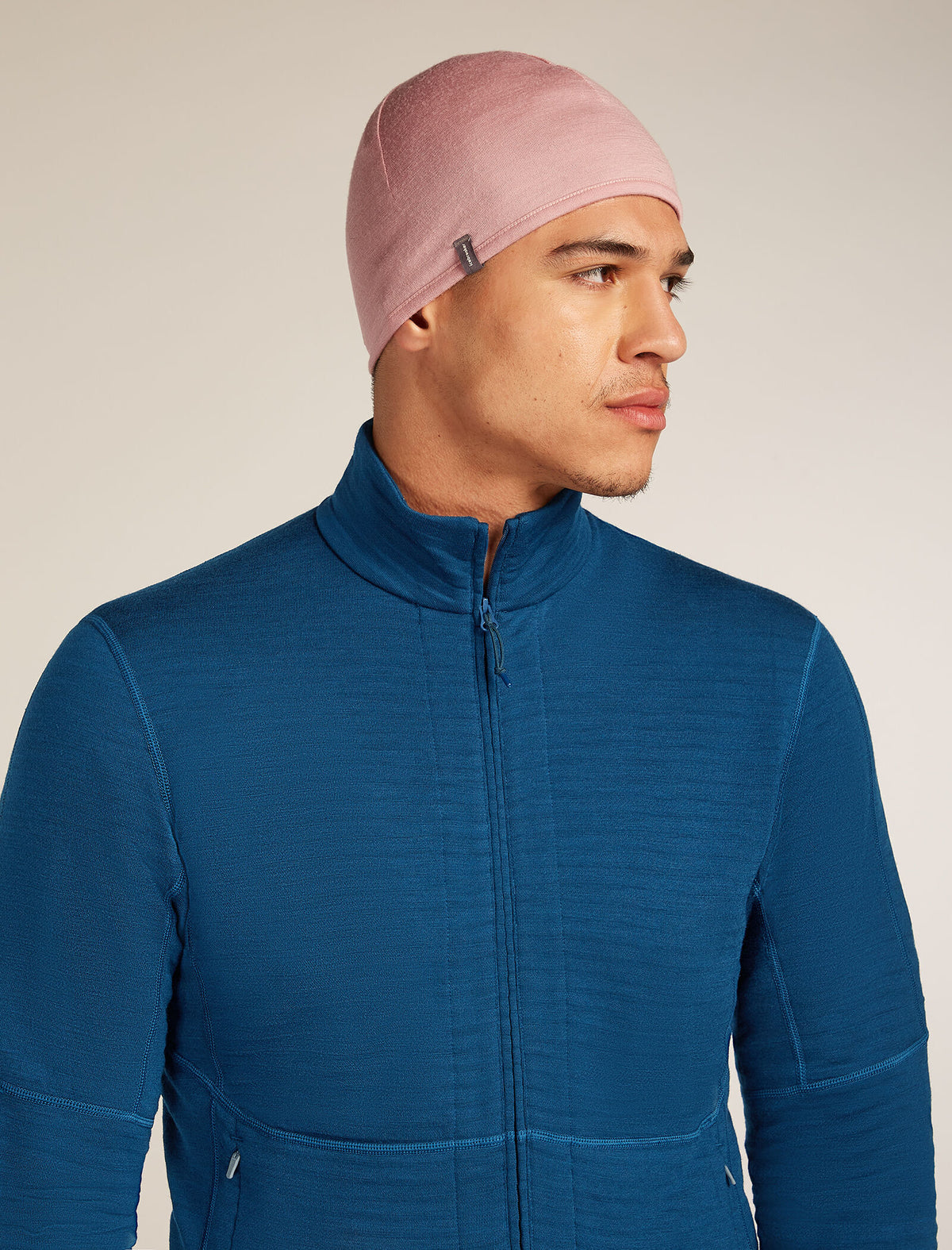Bonnet de poche en mérinos Unisex Summit/Blush - 1