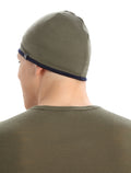 Unisex Merino 200 Pocket Hat Loden/Midnight Navy - 7