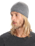 Unisex Merino 200 Pocket Hat Black/Gritstone Heather - 4