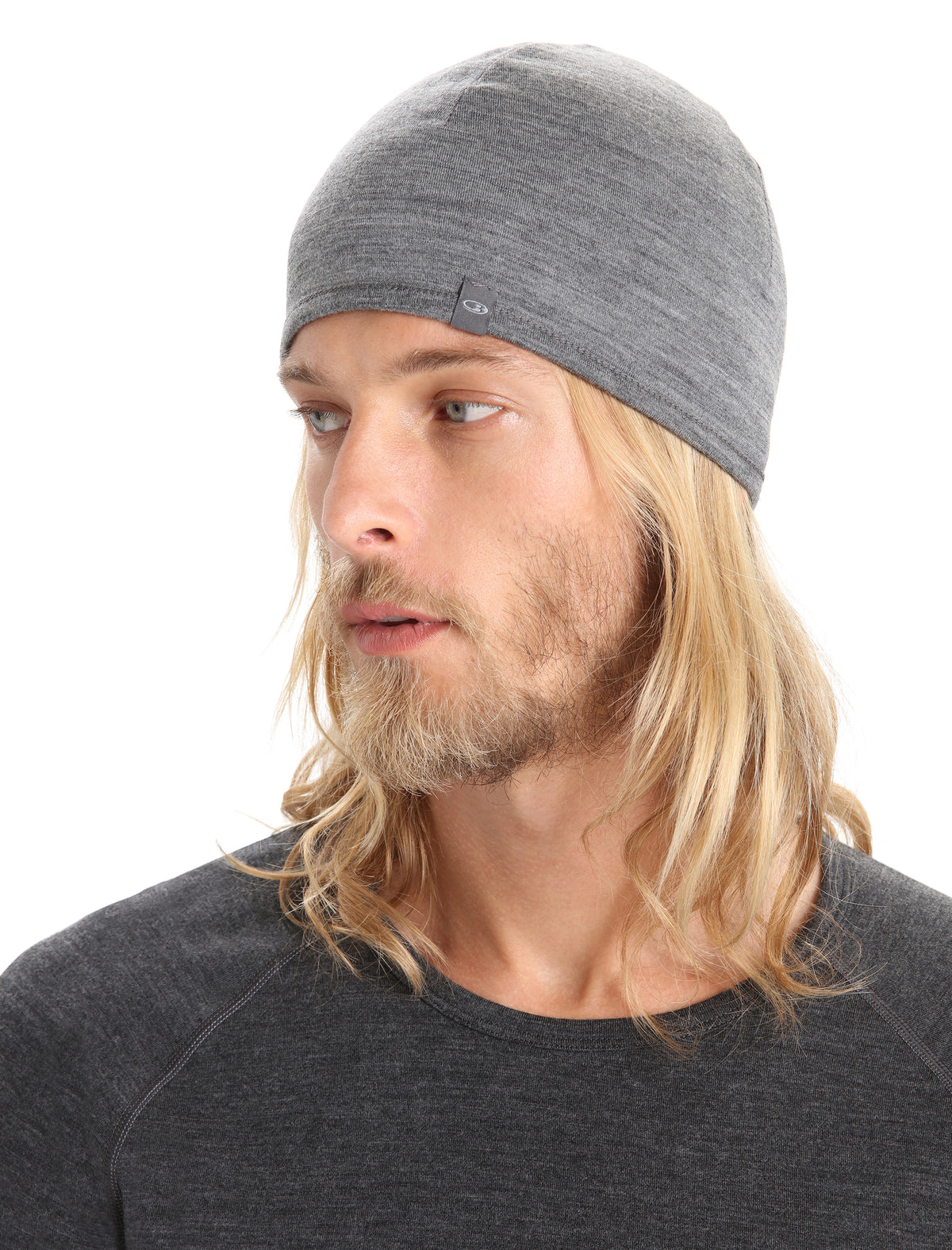 Unisex Merino 200 Pocket Hat Black/Gritstone Heather - 4