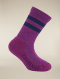 Kids’ Merino Blend Hike Light Crew Socks Passion/royal navy - 3